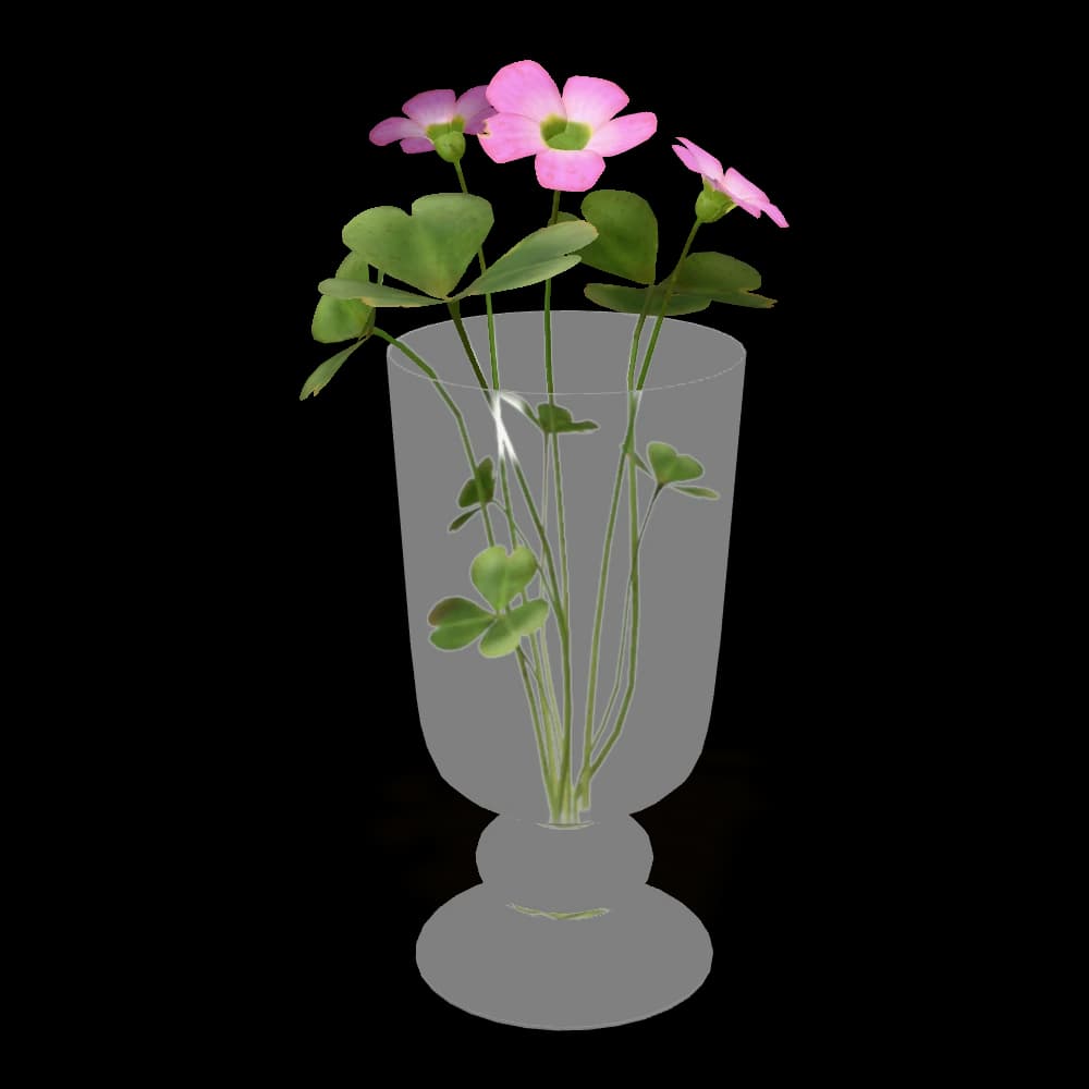 Glass Bud Vase with Wildflowers