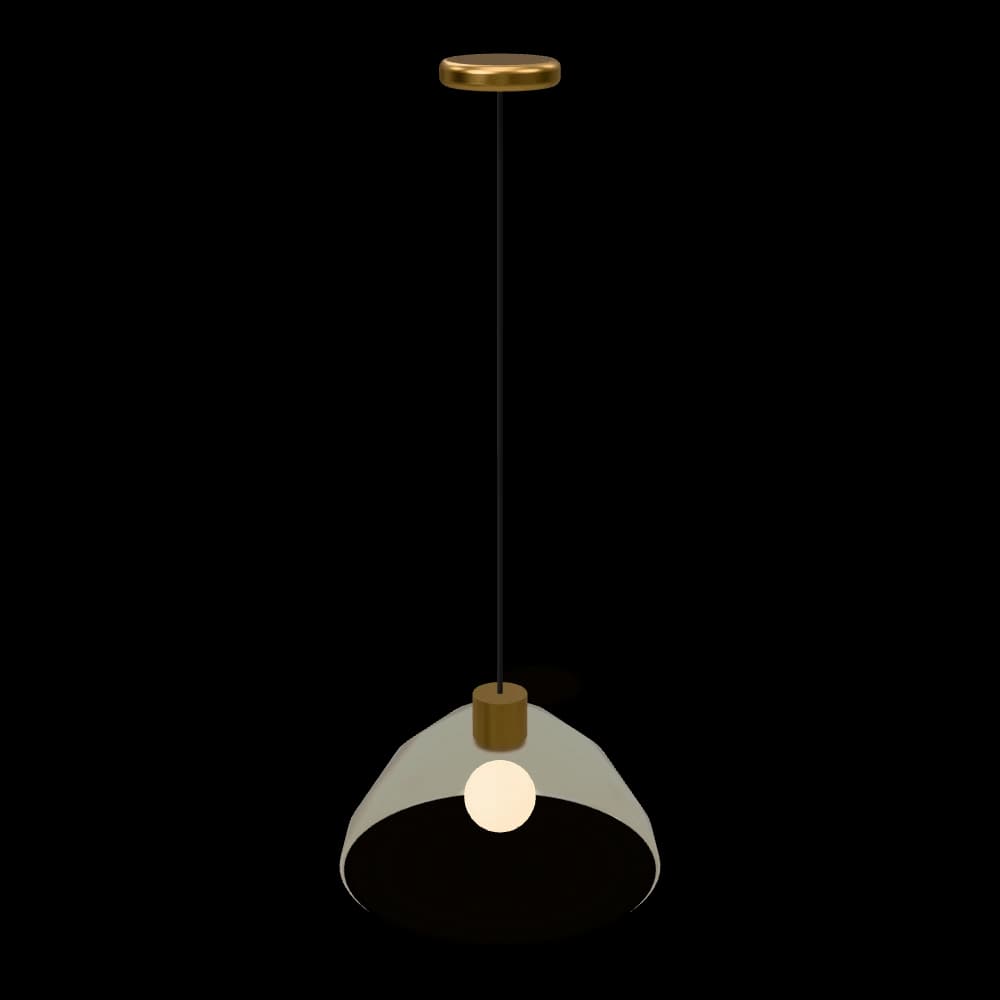 Ribbed Glass Pendant
