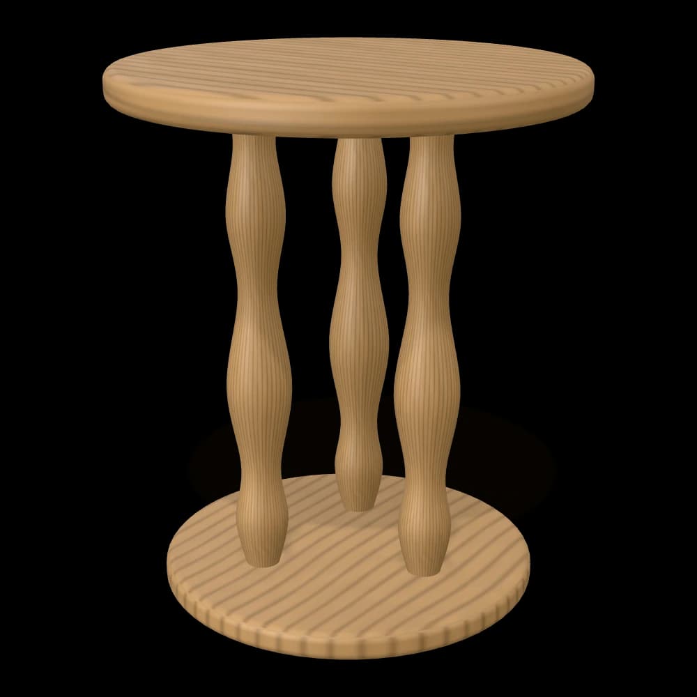 Totem Turned Side Table